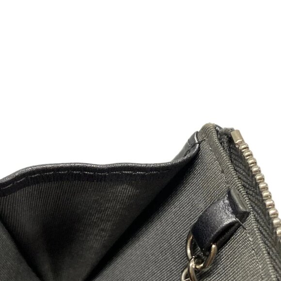 Auth CHANEL Matelasse Dark Gray Lambskin Coin Case - Picture 9 of 10